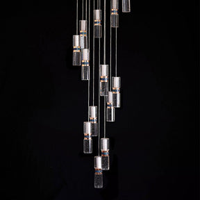 Luxury Crystal Staircase Long Chandelier