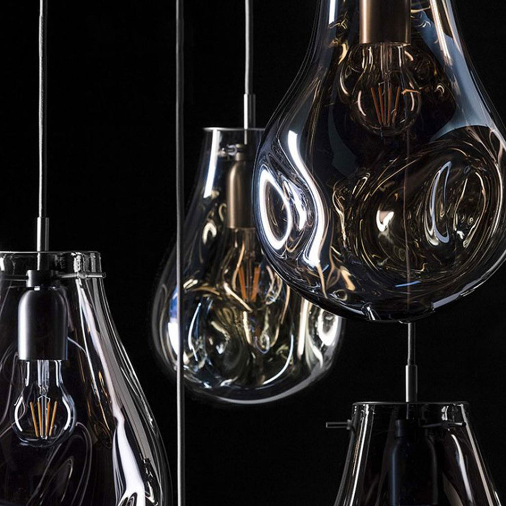 Handcrafted Irregular Shape Glass Pendant Lighting