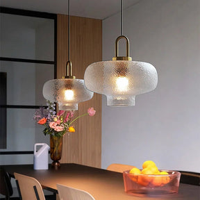 Clear Frosted Glass Pendant Light for Kitchen