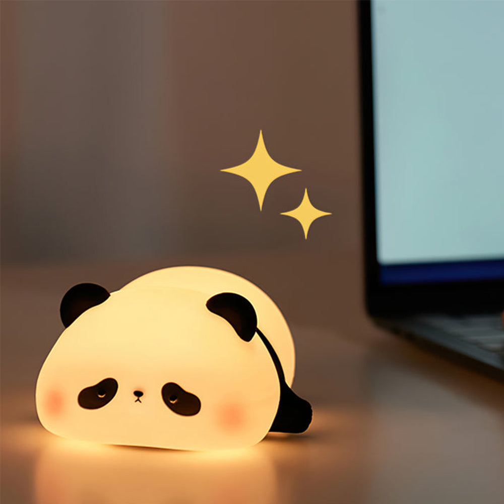 Panda Led Silicone Bedroom Night Light Table Lamp